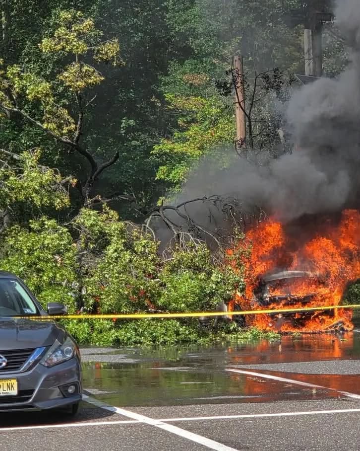 π¨π₯ PARKED VEHICLES CATCH FIRE AFTER TREE LIMB BRINGS DOWN POWER LINES AT CHERRY HILL APARTMENTS β‘π